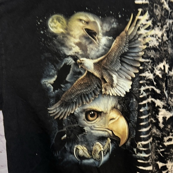 Vintage Eagle shirt all over print Animal Nature size XXXL - Picture 7 of 8